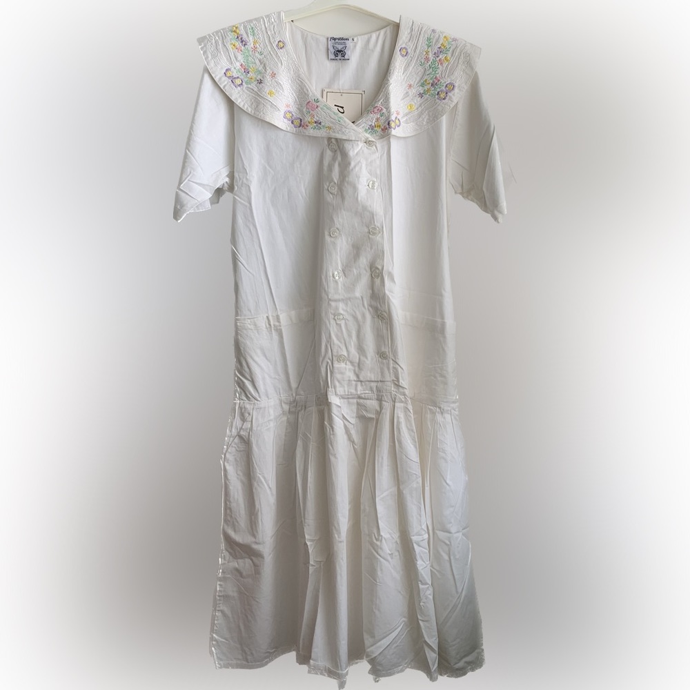 NWOT Papillon dropped waist 100% cotton dress